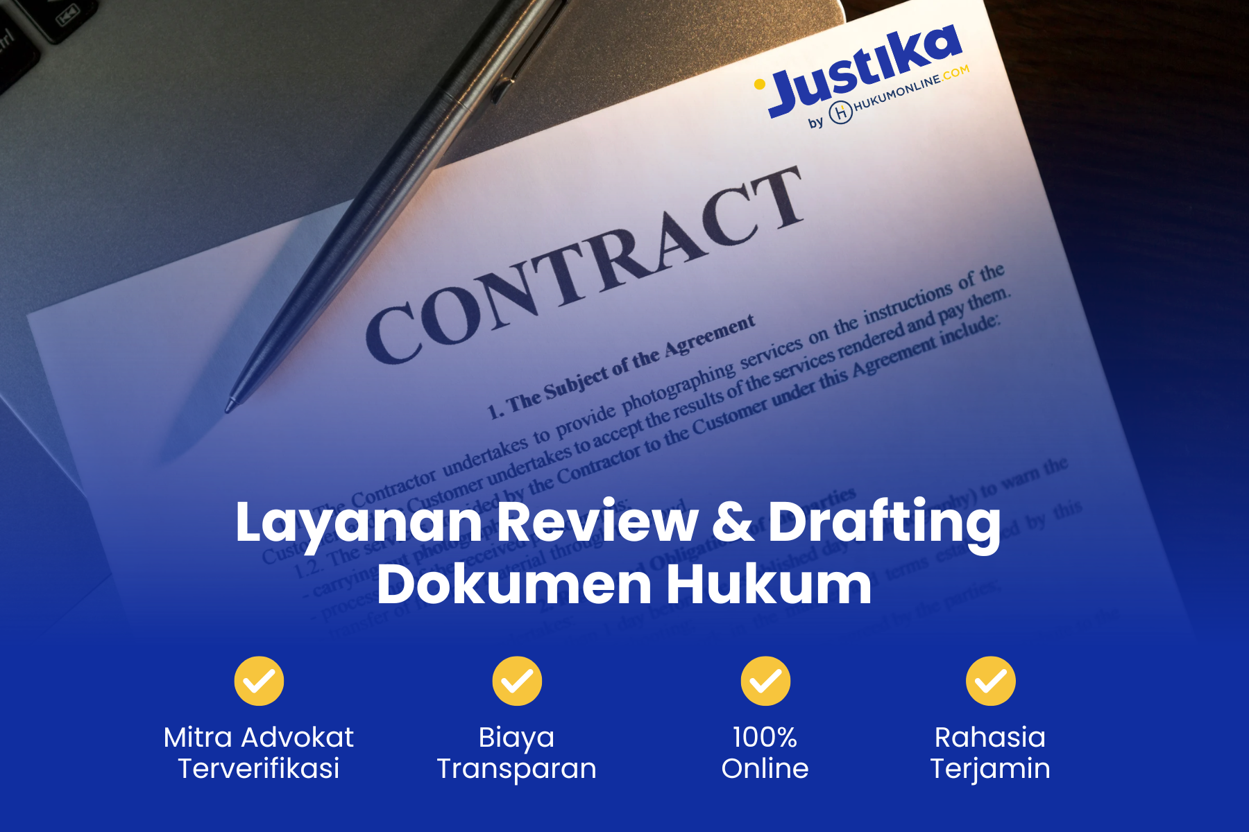 Layanan Review & Penyusunan Dokumen Hukum Justika